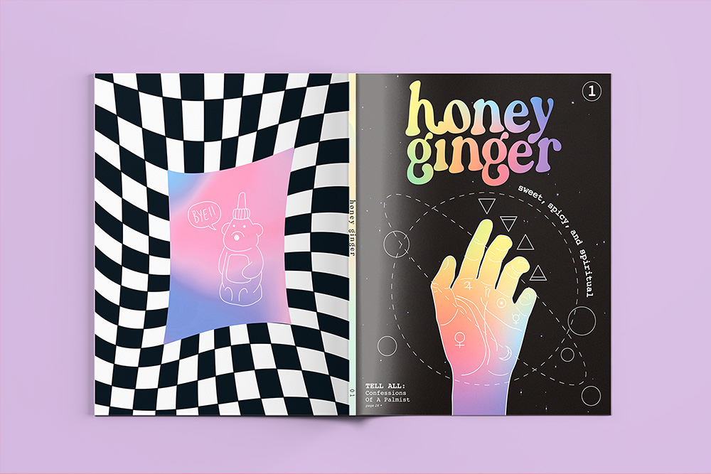 Honey Ginger Magazine front, back and spine